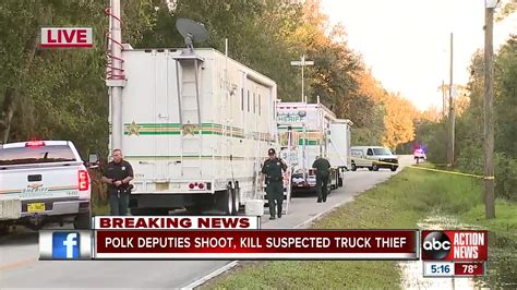 Woman shot, killed after driving truck at deputies